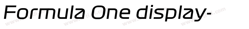 Formula One display字体转换 Formula One display字体转换